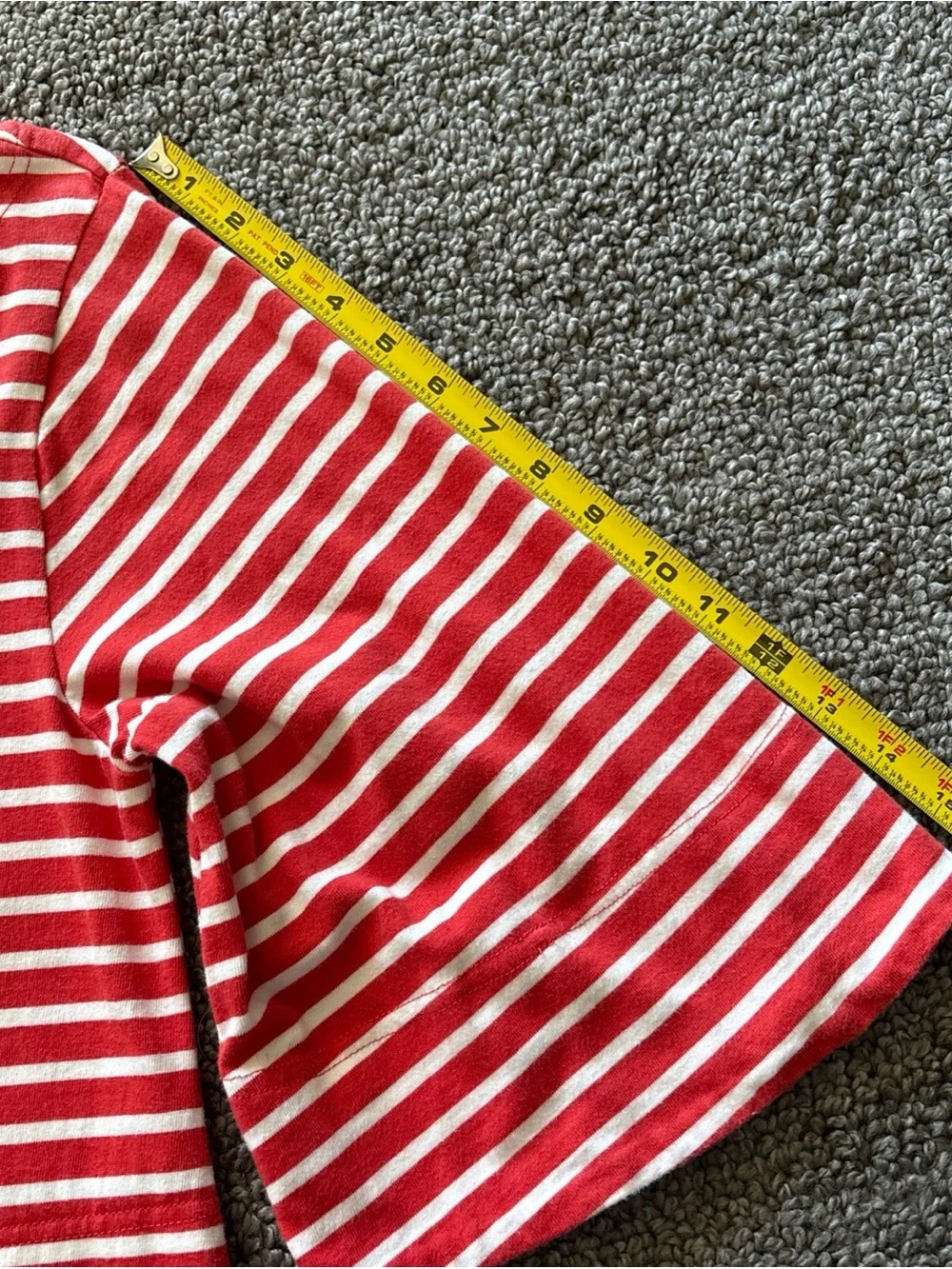 Free People free-est X Red and White Striped Boho Nautical Mini Dress Pockets